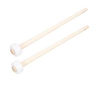 UPKOCH 2pcs Small Rubber-head Gong Mallets with Wooden Handles Gong Parts Percussion Mallets for Musical Instruments and Drum Accessories