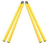 UPKOCH 2pcs Soccer Training Poles Folding Soccer Sign Hurdling Training Pole Wear-resistant Abs Metal Simple Design Efficient Football Basketball Equipment