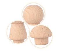 UPKOCH 2pcs Solid Wood Puppet DIY Hand Painting for Sturdy Creative Graffiti Puppets Non-deformable Wooden Dolls for Crafting and Role Play Fun