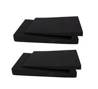 UPKOCH 2pcs Speaker Sponge Pads for Speaker Box and Loudspeaker Noise Reduction with Versatile Angle Adjustment, Black Acoustic Soundproof Cushions for Audio and Studio Environment