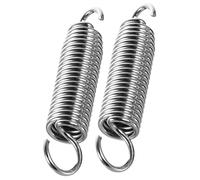 UPKOCH 2Pcs Stainless Steel Drum Foot Pedal Spring Durable Percussion Spring for Bass Drum Pedals Easy to Assemble Fits Drum Kits High Grade Material Silver Finish