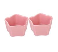 UPKOCH 2pcs Star Shaped Ceramic Small Pet Food Feeding Bowls for Hamsters and Small Animals Anti-tip Food Basin for Gerbils Mice Guinea Pigs