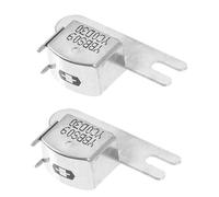 UPKOCH 2pcs Stereo Cassette Tape Recorder Buttons with Metal Construction and Easy Controls, Silver Replacement Accessories for Audio Player Repair and Vintage Decks