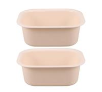 UPKOCH 2pcs Thickened Changing Table Basin Heat Resistant Plastic Changing Station Tub with Anti-Slip Design for Face Foot Cleansing and Nursery Diaper Table Accessory