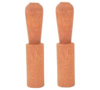 UPKOCH 2pcs Tibetan Singing Bowl Mallets for Meditation and Yoga, Wooden round Strikers Comfortable Hand Feeling, Sturdy Singing Bowl Accessories for Relaxation and Sound Healing