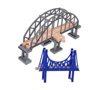 UPKOCH 2pcs Train Track Bridge Fun Educational Railway Accessories for Creative DIY Playset for Intellectual Development Safe and Entertaining Train Scene Building