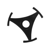 UPKOCH 2pcs Triangular Plastic Vinyl Record Adapter 7 Inch Single Spindle Reducer Snap-in 45rpm Turntable Accessories for Dj Phonograph and Jukebox Use