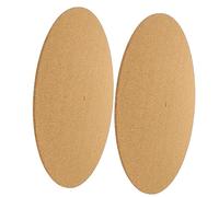 UPKOCH 2pcs Turntable Mat Cork Record Pad Vinyl Record Protective Mat for Turntable Slipmat Reduces Vibration for Home Studio Use