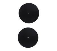 UPKOCH 2pcs Turntable Platter Mat Anti-static Wool Pad for Record Players Non- and Anti- Design Compatible All Standard Turntables