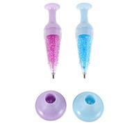 UPKOCH 2pcs Vase Shape Diamond Art Pens Tools for Embroidery and Nail Art Multi Functional Plastic Dot Drill Pens Easy to Carry for Precise Rhinestone Application