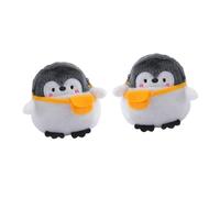 UPKOCH 2pcs Vintage Penguin Coin Purse Adorable Pattern Wallet Portable Small Black Purse for Loose Change Bag Practical Storage Bag