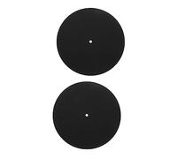 UPKOCH 2pcs Vinyl Record Protective Mats for Turntable Platter, 20cm Diameter 3mm Thick Disc Protection Pads, Non-slip Record Player Accessories for Home and Portable Use