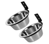 UPKOCH 2pcs Wall Mounted Dog Bowl Elevated Dog Food Water Holder for Small Pets Space Saving Design with Height Easy to Clean Raised Pet Feeding Bowls