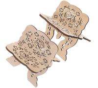 UPKOCH 2pcs Wooden Book Stand Desktop Book Holder with Simple Elegant Design, Synthetic Material, Khaki Colour, Without Burrs and Does Not Hurt Hands, for Students and Painters