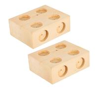 UPKOCH 2pcs Wooden Friction Blocks and Inclined Plane Trolley Accessories for Experimental Equipment Science Kits Educational Mechanics Practice