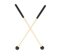 UPKOCH 2pcs Wooden Handle Drumsticks with Felt Mallet Heads Percussion Sticks for Tongue Drum Xylophone and Drum Kit Comfortable Grip and Durable Construction for Versatile Musical