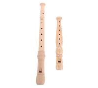 UPKOCH 2pcs Wooden Recorder Flute Musical Instrument Lightweight Portable Soprano Eight German English Fingering Woodwind for Adults Beginners Sound Educational Practice