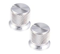 UPKOCH 2Pieces Volume Tone Control Knob for Electric Guitar and Bass Durable Knurled Rotary Knobs Easy Installation Smooth Operation for Guitar Effect and Amplifier Use