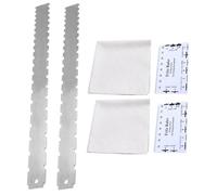 UPKOCH 2sets Guitar Neck Straight Edge Ruler Luthier Measuring Tool String Action Gauge for Electric Guitars
