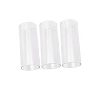 UPKOCH 3 Pack Glass Guitar Slide, 2.4 Inch Medium Slide for Electric and Acoustic Guitar, Heat Treated with Smooth Gliding Surface for Blues and Lead Playing