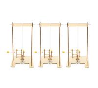 UPKOCH 3 Sets DIY Wooden Hand-crank Crane Science Learning for Elementary Students Stem Physics Experiment Kit with Mechanical Assembly Critical Thinking Logical Reasoning Enhancer