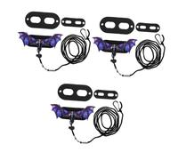 UPKOCH 3 Sets Outdoor Reptile Rope Harness Lightweight Portable Comfortable Lizard Leash for Small Pets Chameleons Hamsters Purple Escape Design