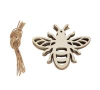 UPKOCH 30pcs Bee Shaped Wooden Hanging Ornaments DIY Craft Decorations Made from Synthetic Material, Suitable for Christmas and Home Décor, for Tags and ’s Creative Projects