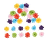 UPKOCH 30PCS Chiffon Flower Dog Hair Bows Lightweight Grooming Clips for Small Dogs and Cats for Birthdays and Parties Elegant Pet Accessories