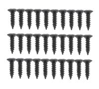 UPKOCH 30pcs Electric Bass Pickguard Screws, Metal Small Mounting Screws for Electric Guitar, Black, Quick Installation Instrument Accessory