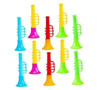 UPKOCH 30Pcs Mini Trumpet Colorful Little Horn Musical Instrument Plaything for Birthday Party Favor Educational Stage Performance Props Random Color