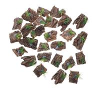UPKOCH 30pcs Natural Cork Bark for Terrarium Aquarium Background Reptile Tank Accessories Flexible Terrarium Decor Backdrop for Lizards Snakes Turtles Easy Maintenance Cork Bark Panels