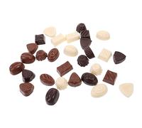 UPKOCH 30pcs Simulated Chocolate Models High Detail Faux Dessert Display Props for Shop Decoration and Dollhouse Scene Lightweight Portable Multipack with Random Styles