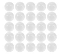 UPKOCH 30PCS Sound Insert Bells White Balls for DIY Shaking Animal Puppet Noise Maker Accessories 28mm Diameter for Newborns and