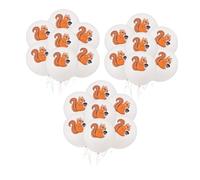 UPKOCH 30pcs Squirrel Latex Balloons Forest Animal Themed Party Decorations for Birthdays Creative Playground Balloons and Eye Catching Design