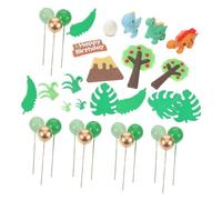 UPKOCH 33pcs Wild Animal Cake Toppers with Jungle and Farm Figures Versatile Birthday Cupcake Decorations for Forest Theme Parties Suitable for Cakes of All Fun Party Supplies