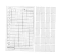 UPKOCH 35pcs Golf Score Cards Durable White Coated Paper Scoreboard Notebook for Recording Handicaps and Game Stats Compact and Portable Golf Stats Organizer for Tournaments and Club