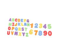 UPKOCH 36pcs Eva Bath Educational Alphabet and Numbers Stickers for Fun Learning Water Play Soft Non Toxic Bath Letters for Spelling and Counting
