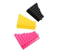UPKOCH 3pcs 8-tube Plastic Pan Flute Set for Kids, Early Music Education Wind Instrument Toy, Lightweight Flute for Beginners in Yellow, Black, and Pink