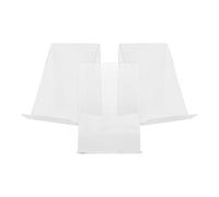 UPKOCH 3pcs Acrylic Book Stand Holder Display Stand for Cookbook Display Space-Saving Design Efficient Organization Modern and Modern Appeal Suitable for Artworks Books