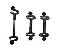 UPKOCH 3pcs Adjustable Pram Connectors for Two Single Strollers to Twin Pram Easy to Use Portable Suitable for Baby-Sitting and Outings