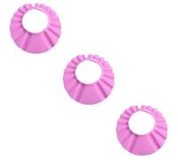 UPKOCH 3pcs Adjustable Shower Cap for Boys and Girls Bath Shower Hat Elastic Eva Material Shampoo Protection Fit