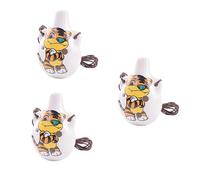 UPKOCH 3pcs Animal Pattern Ocarina Music Instrument Portable Decor Desktop Ornaments for Beginner Professional Performer Tiger Pattern