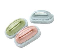 UPKOCH 3pcs Bath Brush Handle Magical Cleaning Sponge Brush for Washing Sink and Bathtub Stain Remover Pads for Home Use Random Color