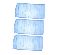 UPKOCH 3pcs Birdcage Mesh Cover Blue Breathable Dustproof Netting Skirt for Parrot Budgie Canary Reusable Protector for Pet Breeding Cage Easy to Clean and Install Prevents Escape and