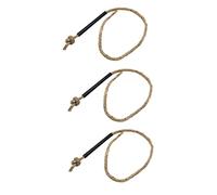 UPKOCH 3pcs Camping Fire Starter Jute Rope with Sleeves Wax-infused Natural Cord for All-weather Use Safe Flame Control Emergency Survival Gear Kit