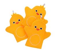 UPKOCH 3pcs Cartoon Shower Mitt Bath Scrubbers for Boy Girl Soft Animal Pattern Wash Gloves Gentle Exfoliating Bath Rubbing Towel for Shower and Daily Bathing