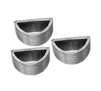 UPKOCH 3pcs Cello Bow Copper Ferrule Repair Parts Professional Half-round Frog Copper Rings Replacement Accessories for Cello Bow Maintenance