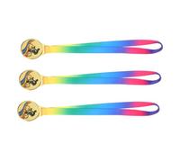 UPKOCH 3pcs Cycling Medals for Awards Zinc Alloy Victory Prizes with Lanyards Compatible for Bike Races and Sports Competitions Meaningful Recognition of Athletic Performance