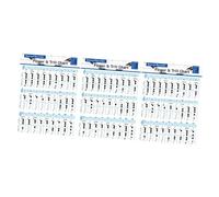 UPKOCH 3pcs Flute Chord Chart Recorder Practice Finger Chart Flute Supplies Chord Poster for Students Music Recorder Fingering Guide