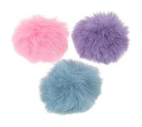 UPKOCH 3pcs Furry Microphone Windscreens for Lavalier Mics Noise Reduction Covers with Wind Mufflers for Outdoor Interviews Podcasting Streaming Purple Light Pink
